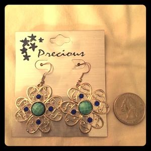 Large dangle earrings